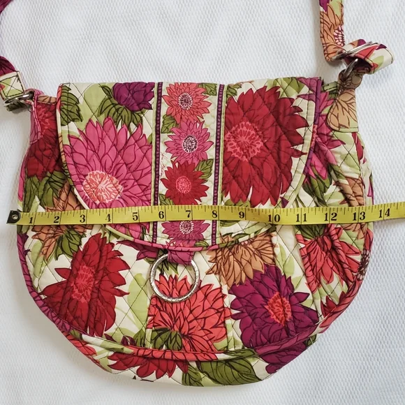 Vera Bradley Hello Dahlia Quilted Crossbody Bag - Picture 9 of 10